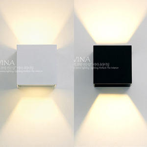 LED방수사각 벽등(6W/2color)