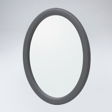 [GL]뷰티 타원 원목 거울(그레이)